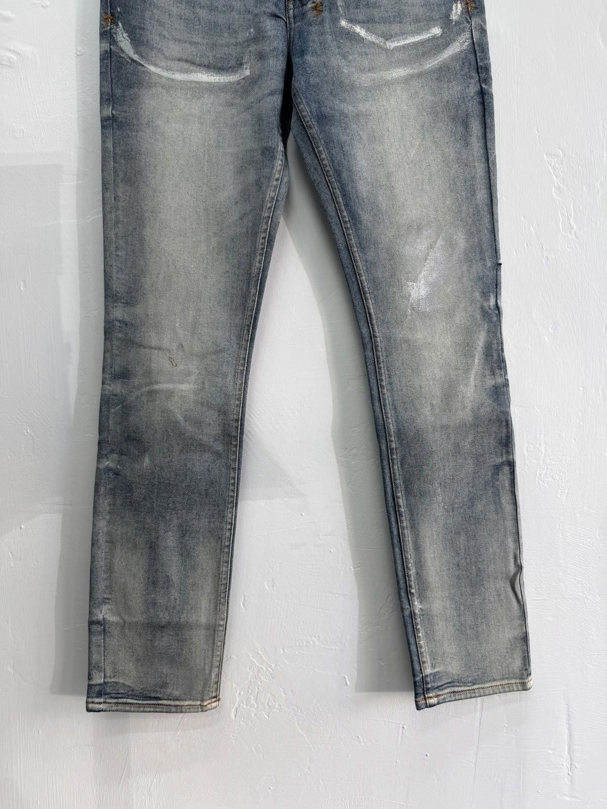 Ksubi new Ksubi mens denim jeans chitch silver paint blue 32 Size US 32 / EU 48 - 3 Thumbnail