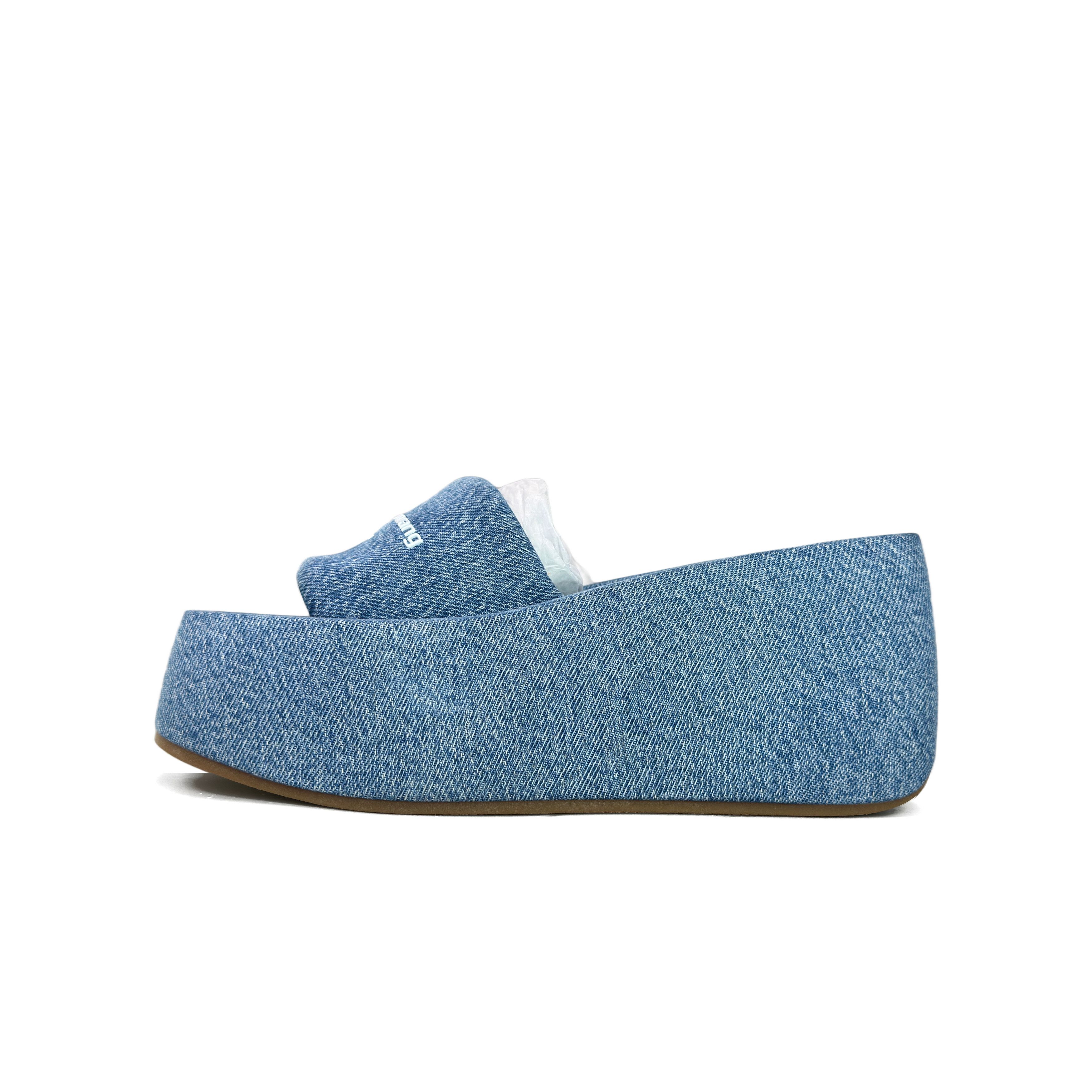 Alexander Wang Alexander Wang Denim Platform Slides Size 38.5 Size US 8.5 / IT 38.5 - 1 Thumbnail
