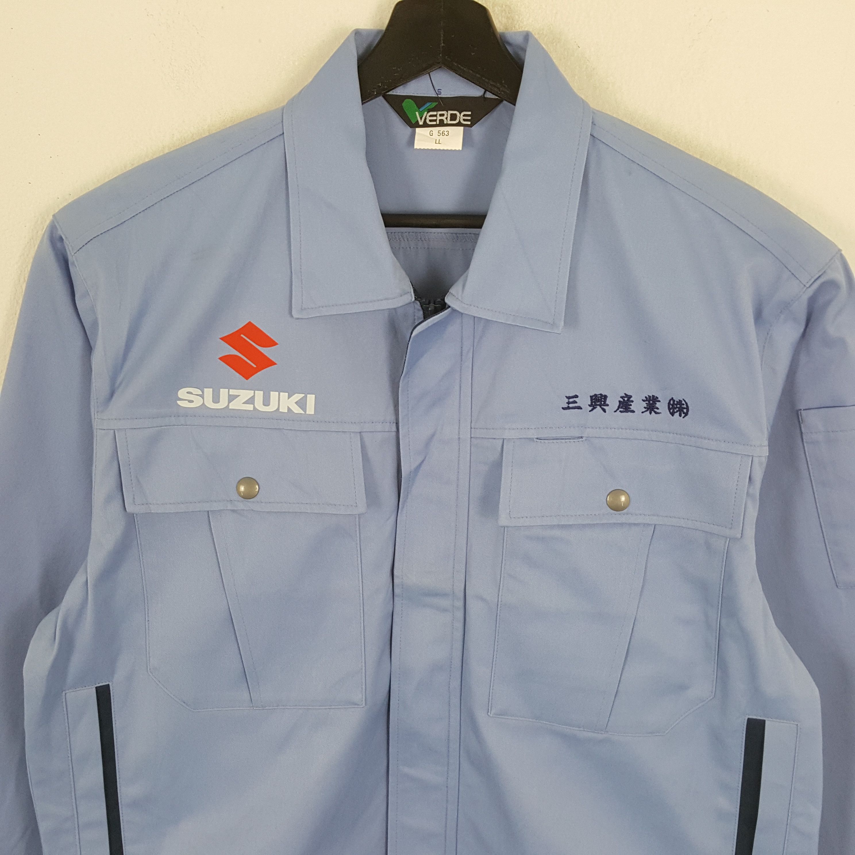 Japanese Brand × Vintage SUZUKI Japanese Motorcycle Brand Custom Art Jacket Size US L / EU 52-54 / 3 - 4 Thumbnail