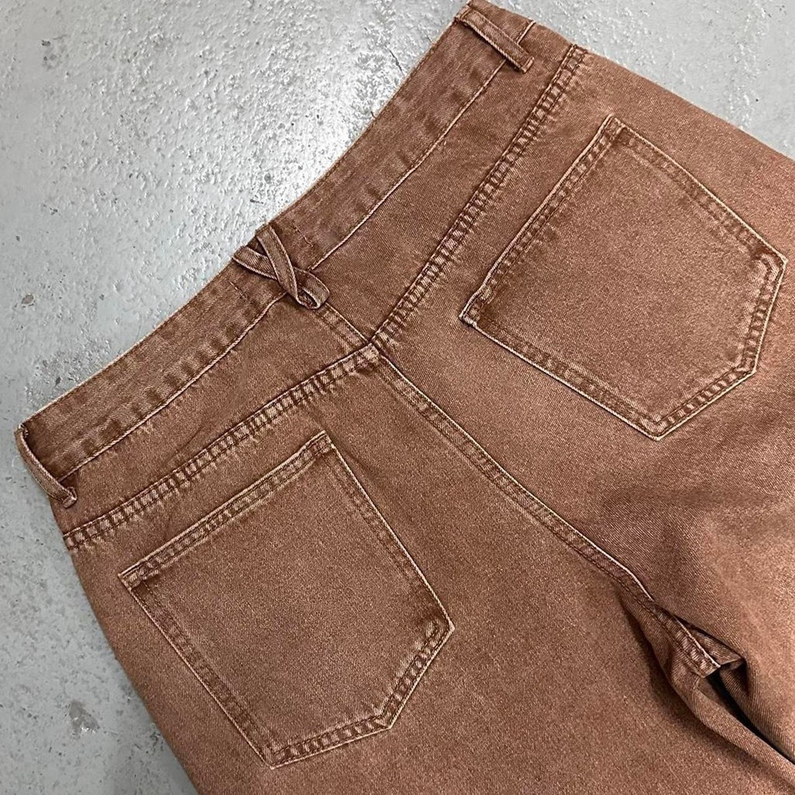 Other BAGGY BROWN WIDE LEG ESSENTIAL WAIST 30 FLAT Size US 30 / EU 46 - 4 Thumbnail