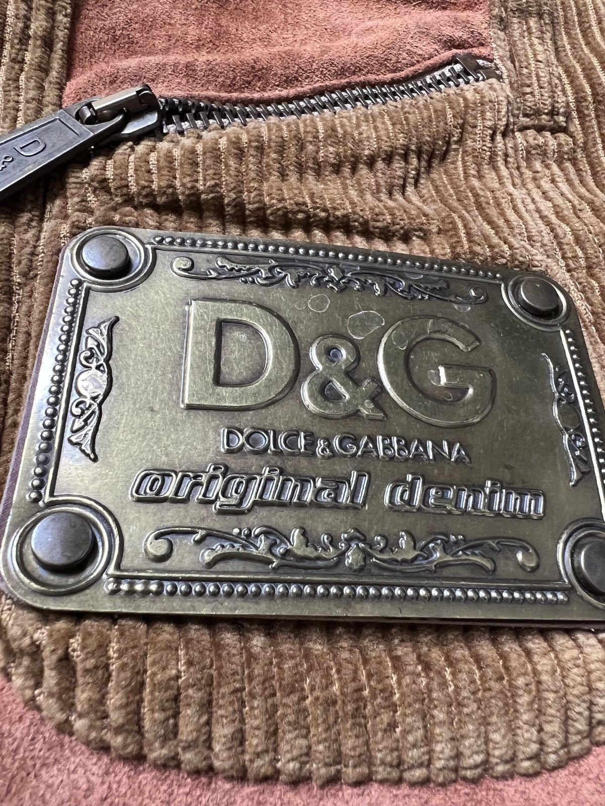 Dolce & Gabbana Vintage Dolce & Gabbana Corduroy patchwork Skirt Size 30" / US 8 / IT 44 - 4 Thumbnail
