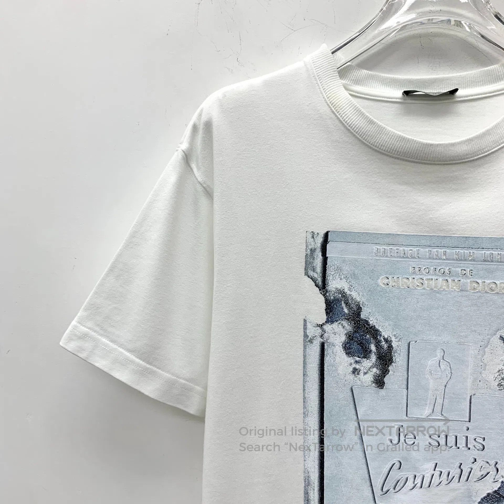 Dior Dior White crystal book print cotton round neck short slee Size US XS / EU 42 / 0 - 3 Thumbnail