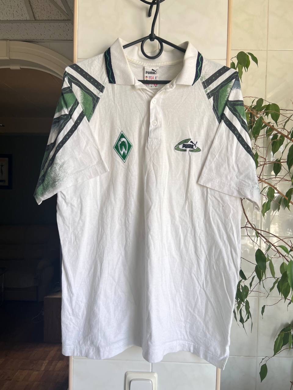 Puma × Vintage Vintage Jersey Puma SV Werder Bremen Polo Shirt 1990's Size US L / EU 52-54 / 3 - 1 Thumbnail