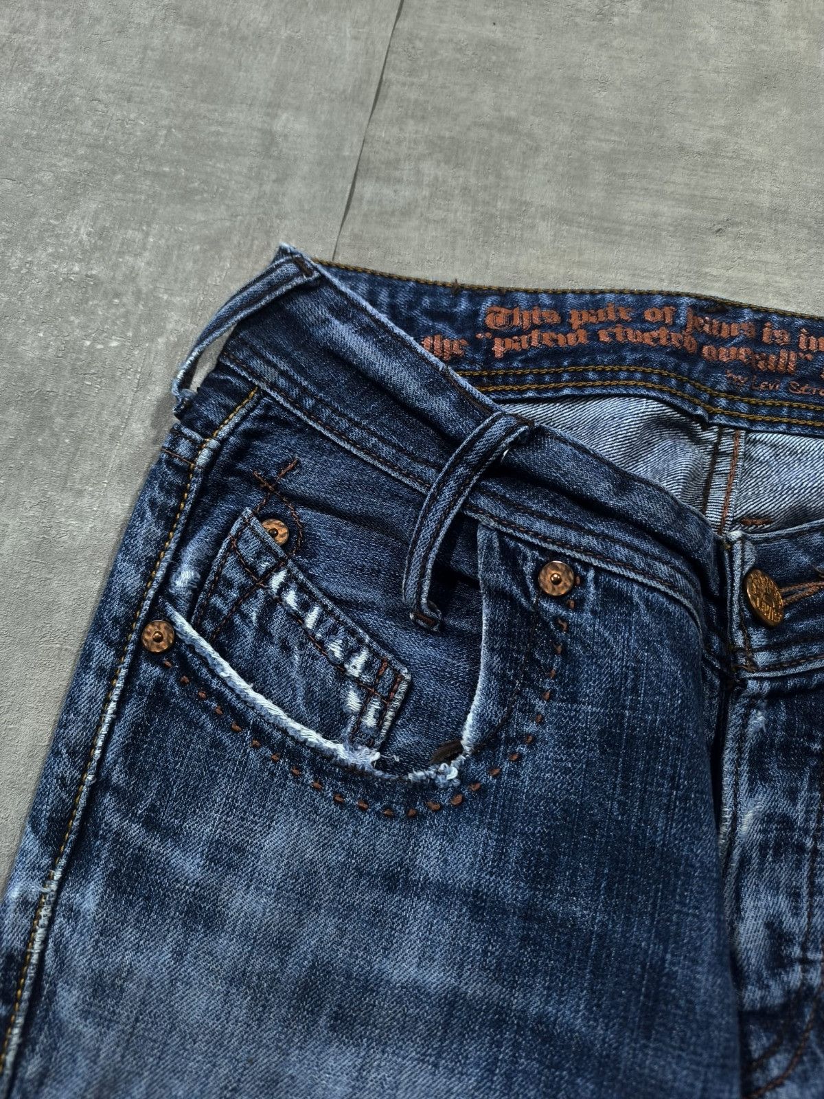 Levi's Rare Levis edition distressed jeans avantgarde grunge 90s Size US 31 - 10 Thumbnail