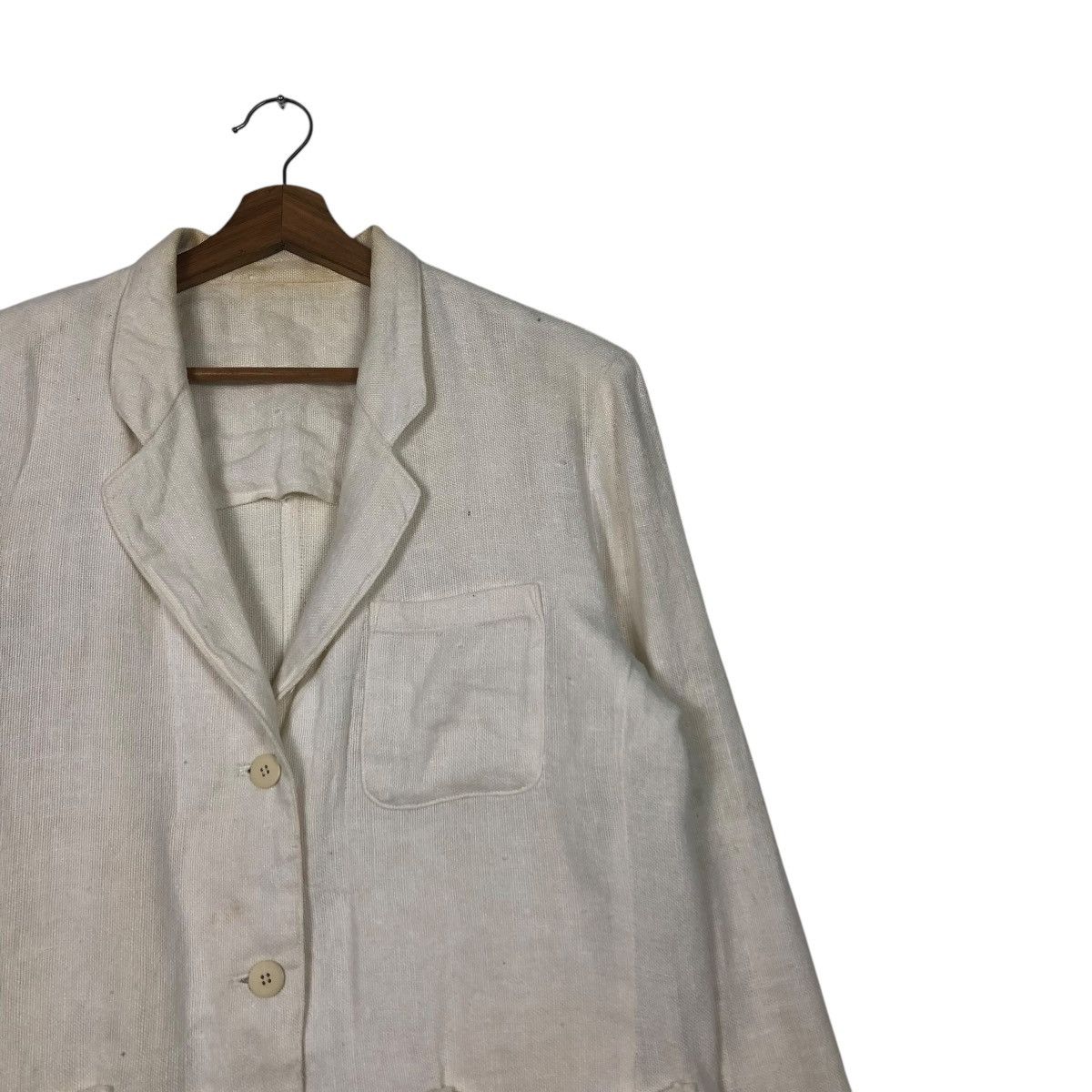 Yohji Yamamoto 🔥VINTAGE Y’S YOHJI YAMAMOTO SACKCLOTH DOUBLE BREAST Size US M / EU 48-50 / 2 - 8 Thumbnail