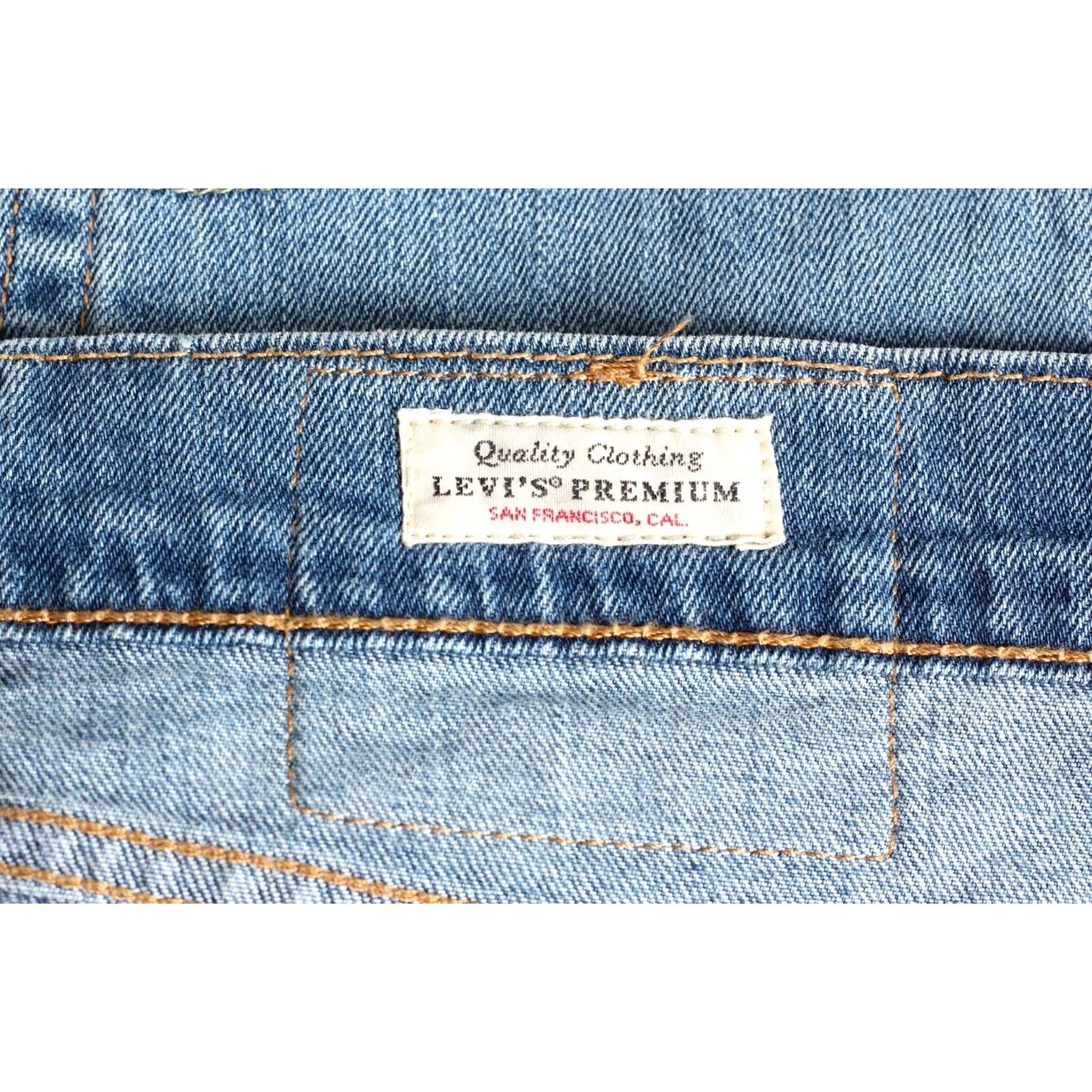 Levi's LEVI’S 502 PREMIUM Big E Denim Shorts Men Size W31 Stretch Tapered Jeans DZ6544 Size US 31 - 6 Thumbnail