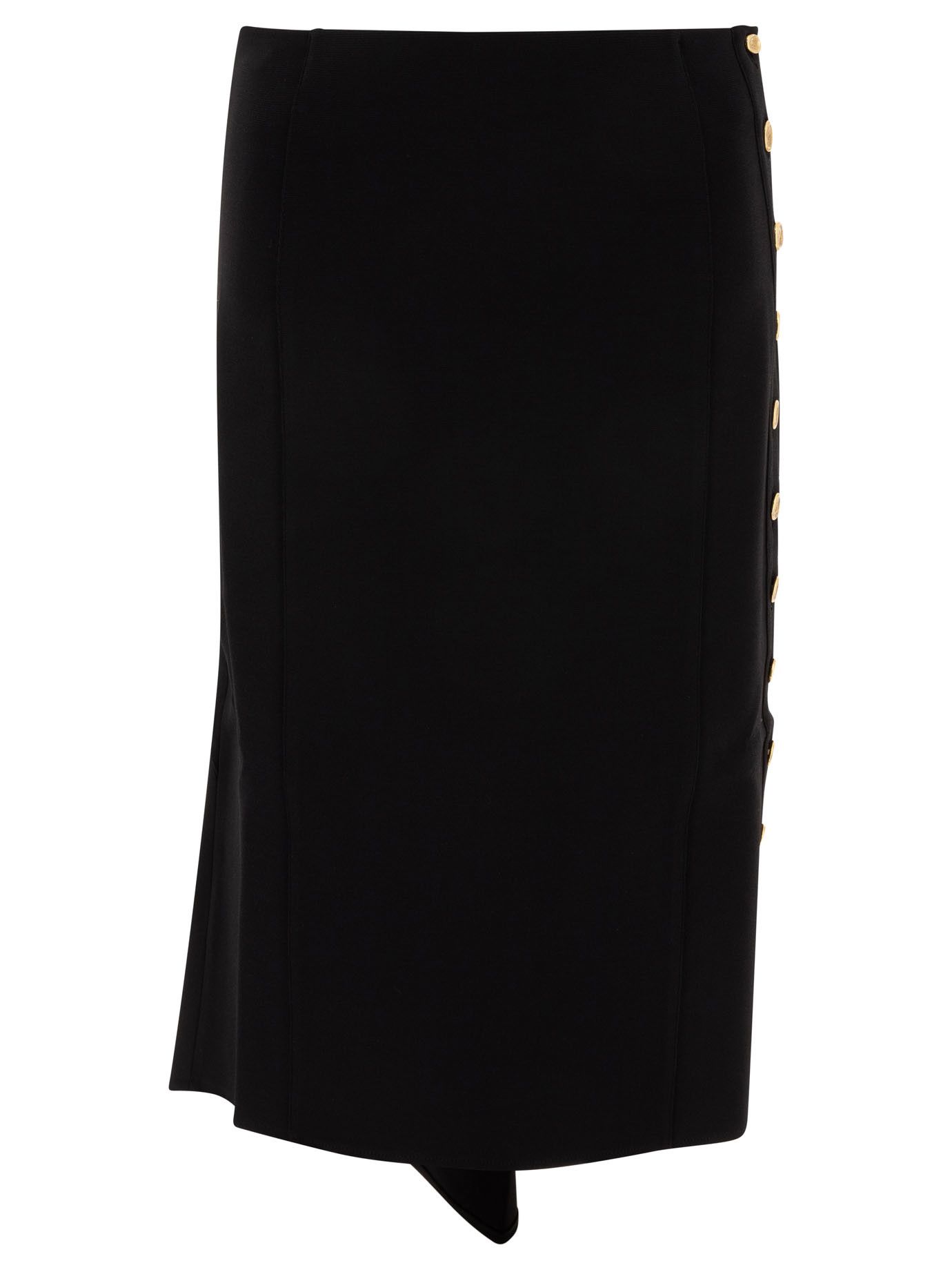 Givenchy Milan Stitch Skirt With Buttons Size 34" / US 12 / IT 48 - 1 Thumbnail