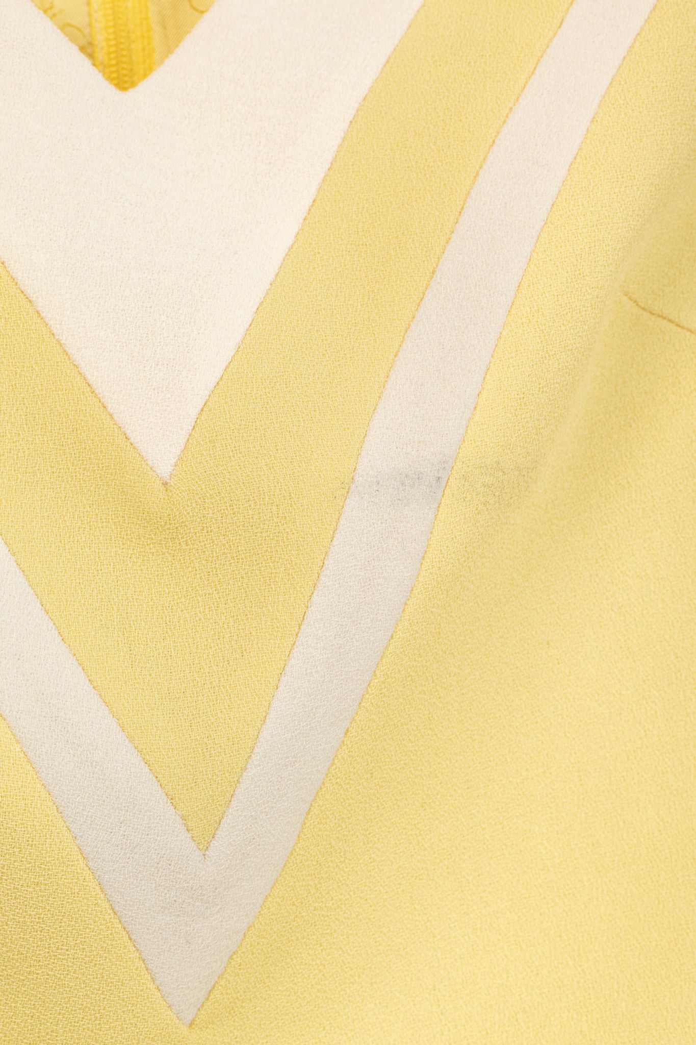 Dolce & Gabbana Yellow Wool-Crepe Stripe Sleeveless Top