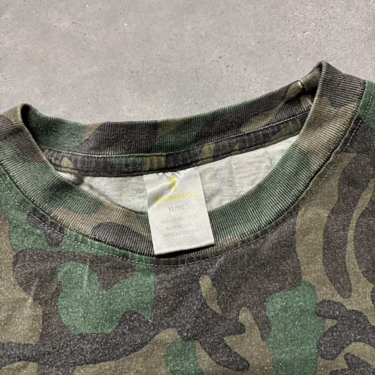 Japanese Brand × Vintage Vintage Y2K/2000s Camo Pattern Skater T-Shirt! Size US XL / EU 56 / 4 - 4 Thumbnail