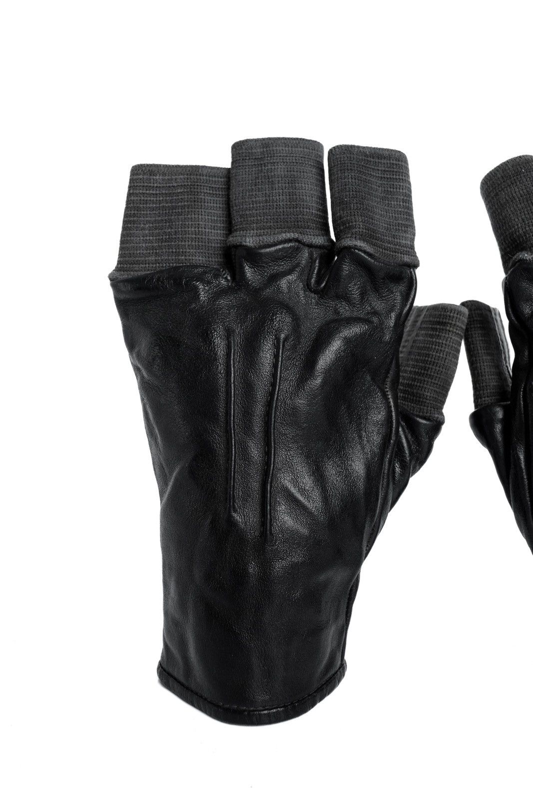 Carol Christian Poell Carol Christian Poell Seam Fingerless Gloves AM/2457 Size 46 - 3 Thumbnail