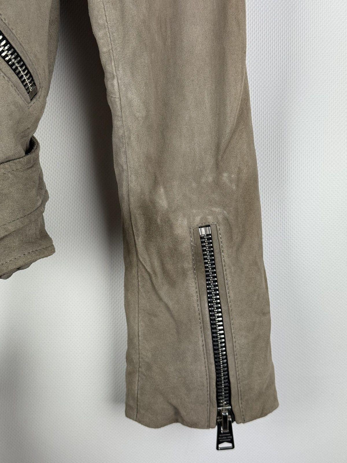 Allsaints Allsaints Suede Balfern Biker Ladies Belted Jacket Size XS / US 0-2 / IT 36-38 - 12 Thumbnail