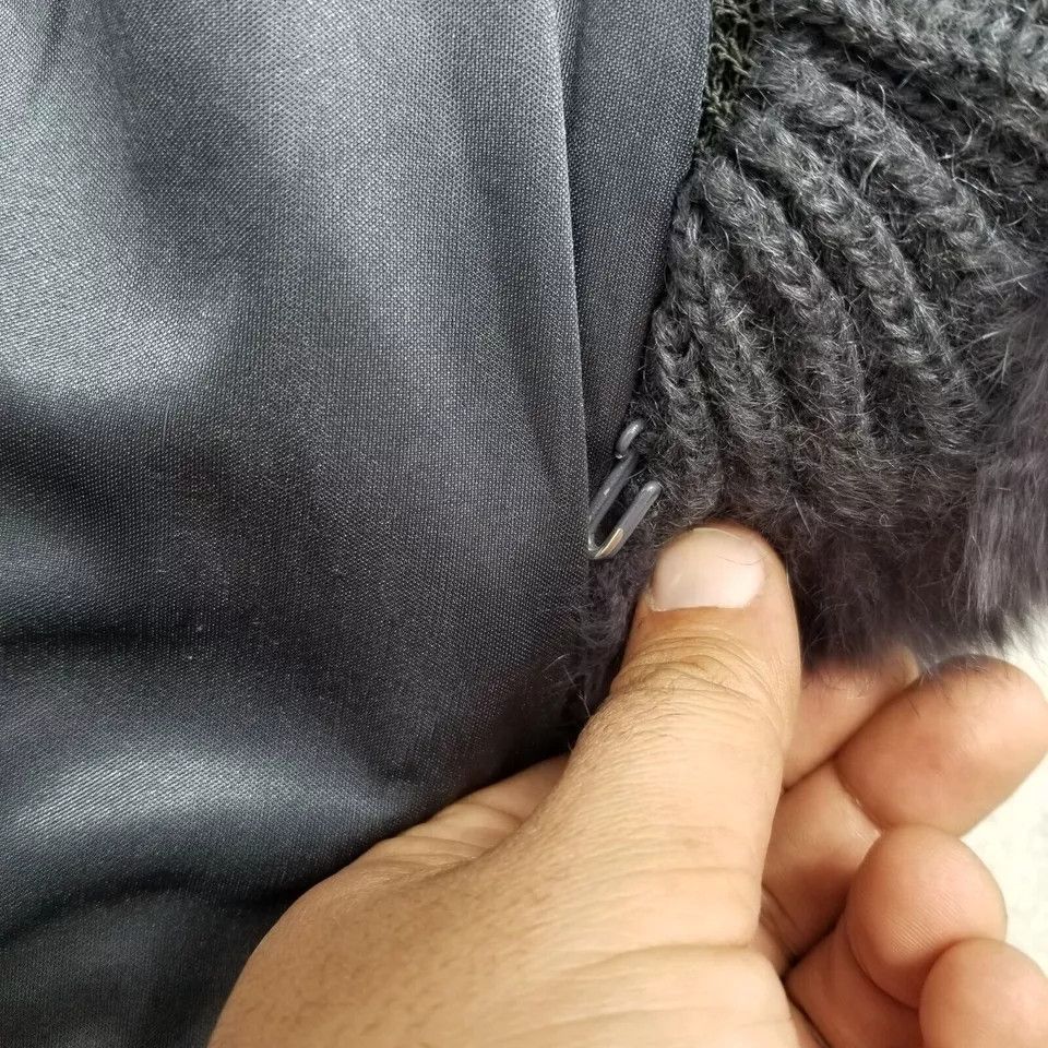 Other Ebene By Patrick Assuline Cardigan Womens 2 Gray Rabbit Fur Size XS / US 0-2 / IT 36-38 - 10 Thumbnail