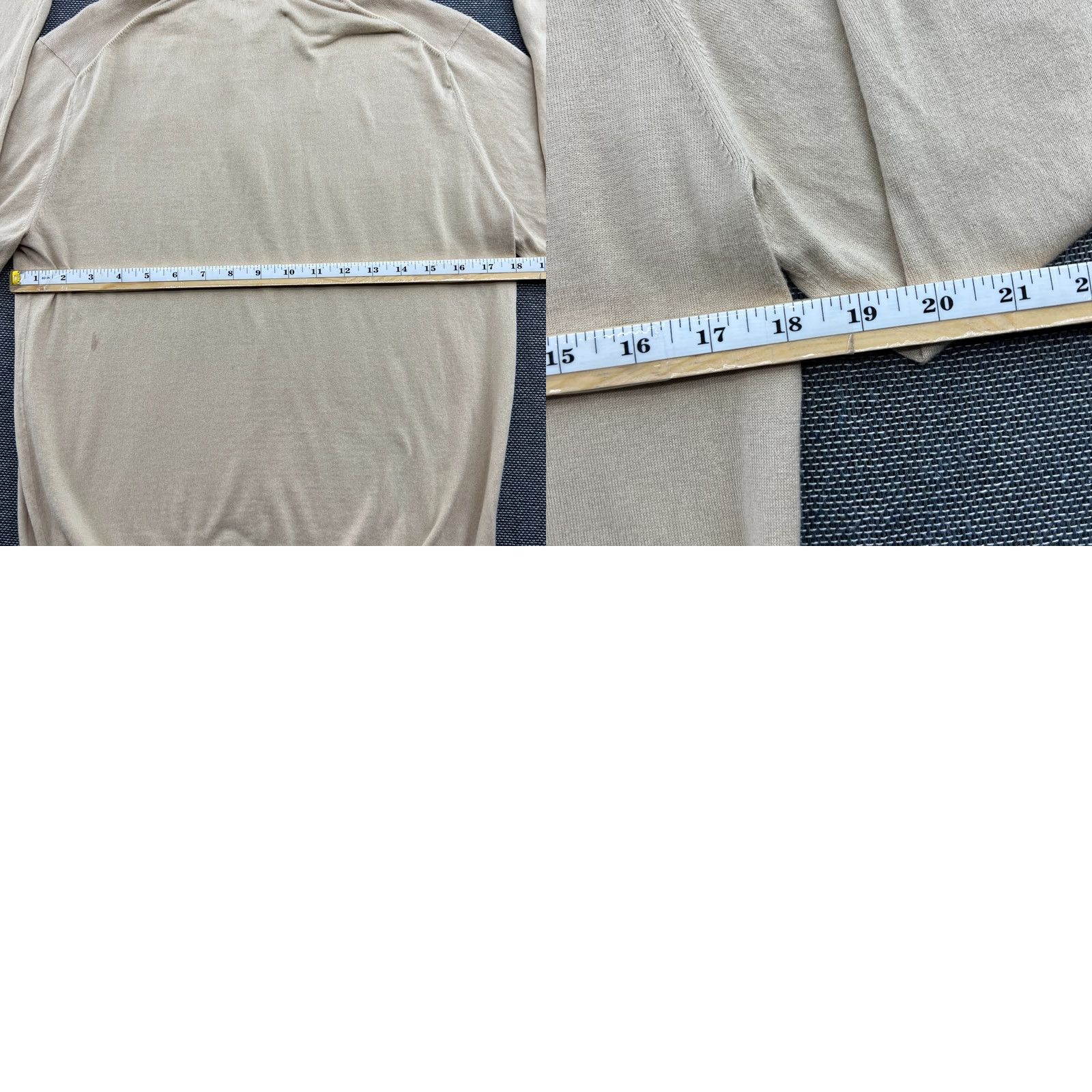 Vintage Cavour Mens Polo Shirt Small Beige Long Sleeves Made in Italy Button Up Shirt Mens Beige Long Sleeve Polo Size US S / EU 44-46 / 1 - 8 Thumbnail