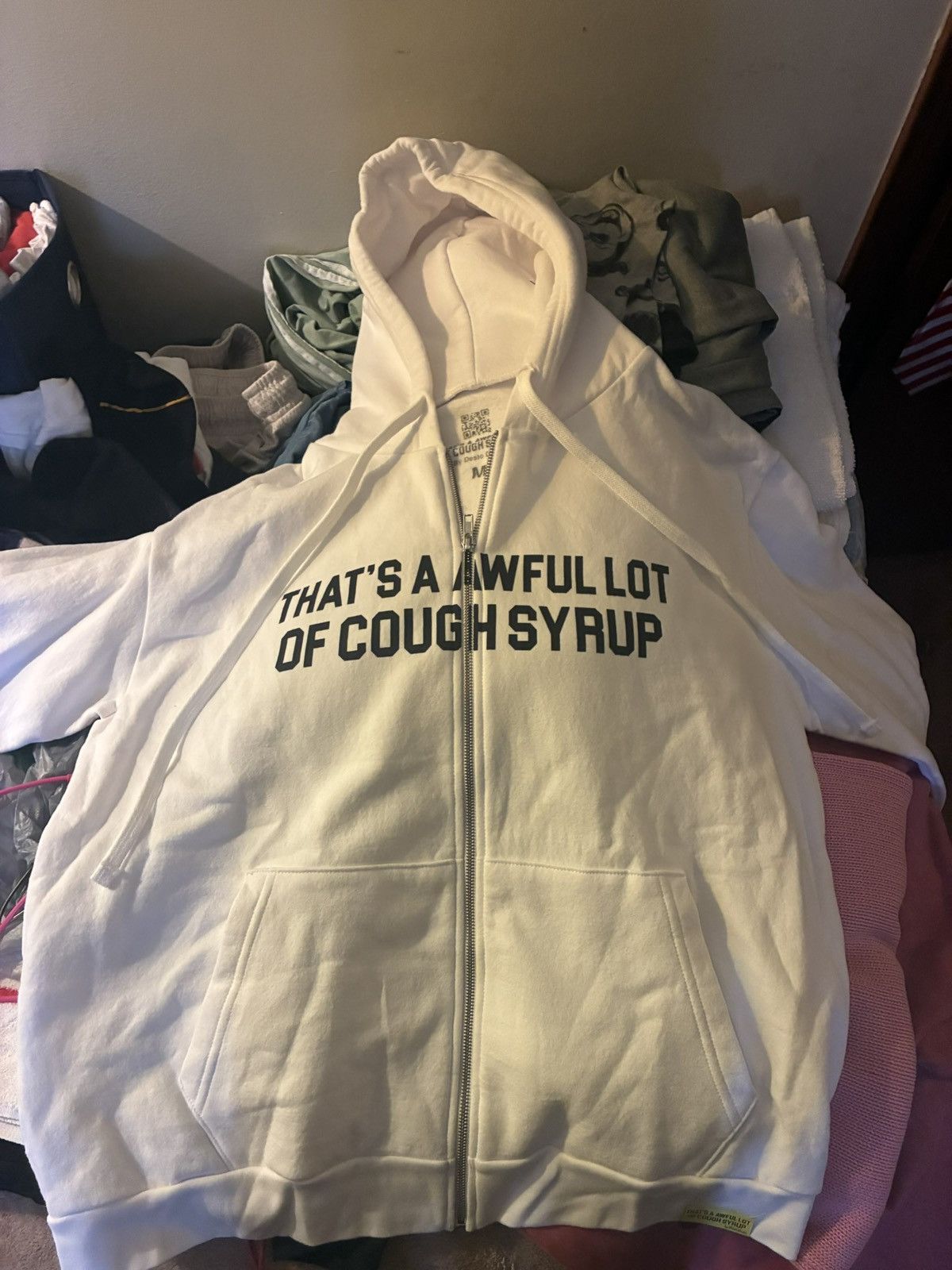 Awful Lot of Cough Syrup Awful lot of cough syrup zip up hoodie size M Size US M / EU 48-50 / 2 - 3 Thumbnail