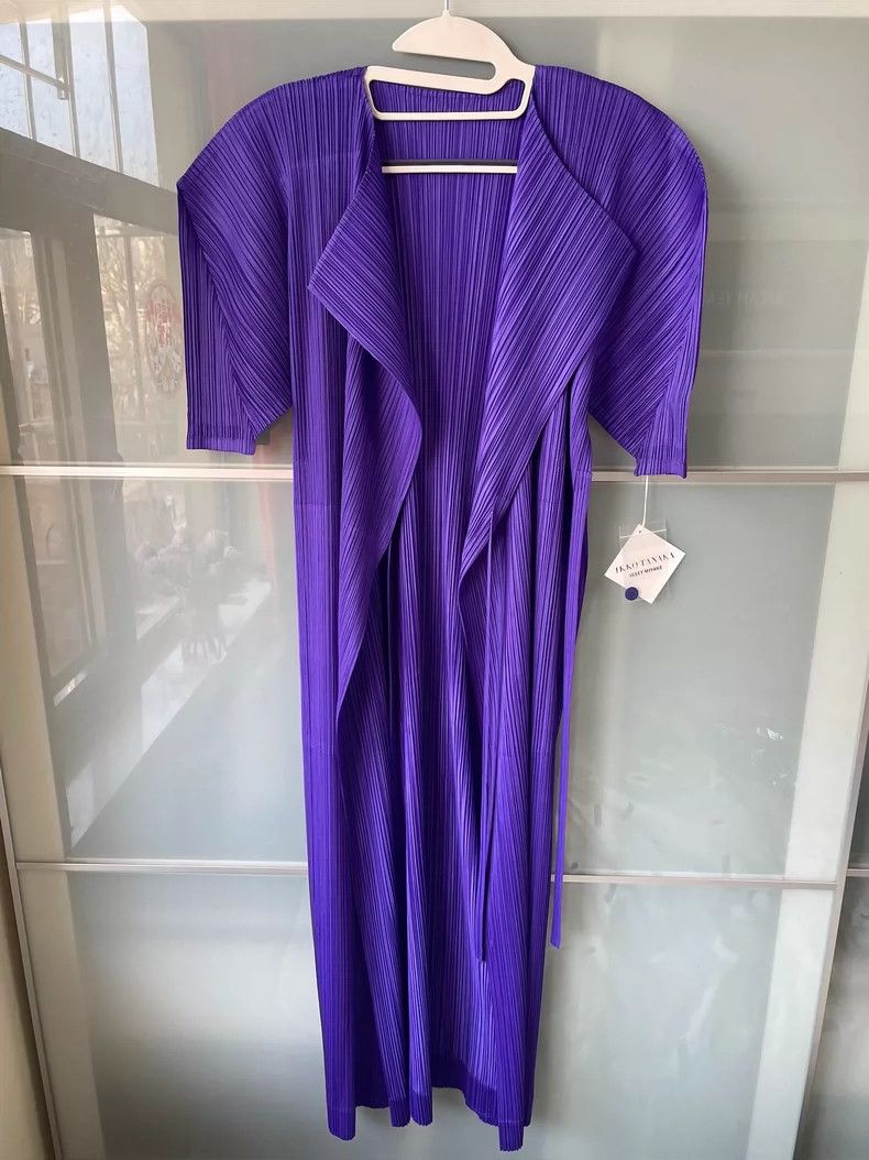Issey Miyake Issey Miyake size:3 Limited edition blue and purple cape c Size M / US 6-8 / IT 42-44 - 2 Thumbnail