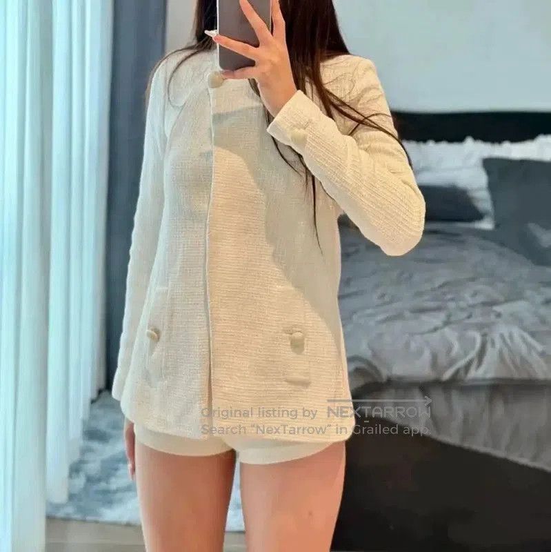 Chanel Chanel White Cotton Summer Jacket for Women . Size XS / US 0-2 / IT 36-38 - 1 Thumbnail