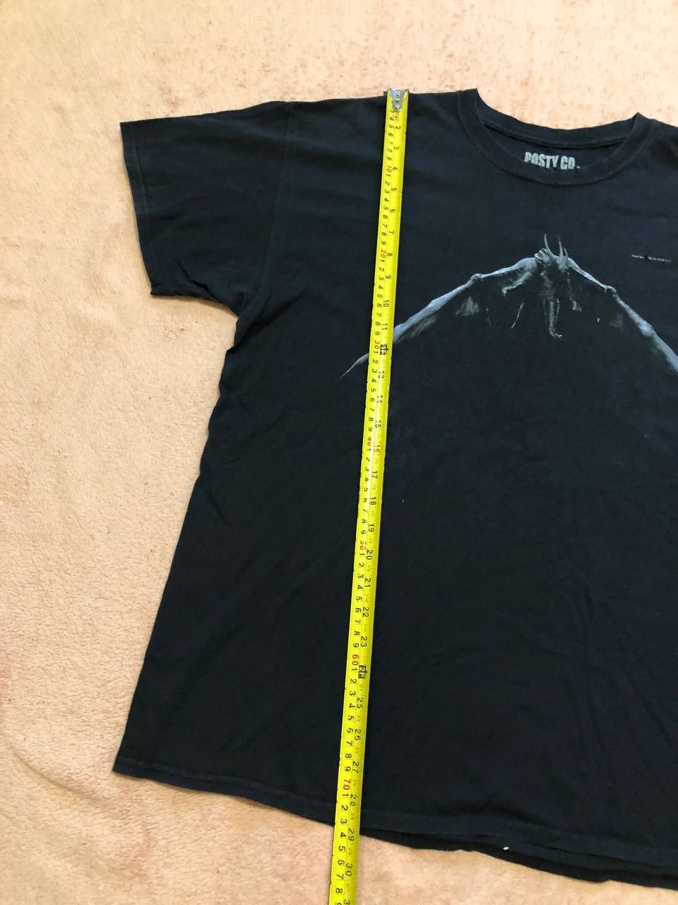 POST&CO Vintage black T-shirt POST&CO big print streetwear Y2K Size US L / EU 52-54 / 3 - 14 Thumbnail