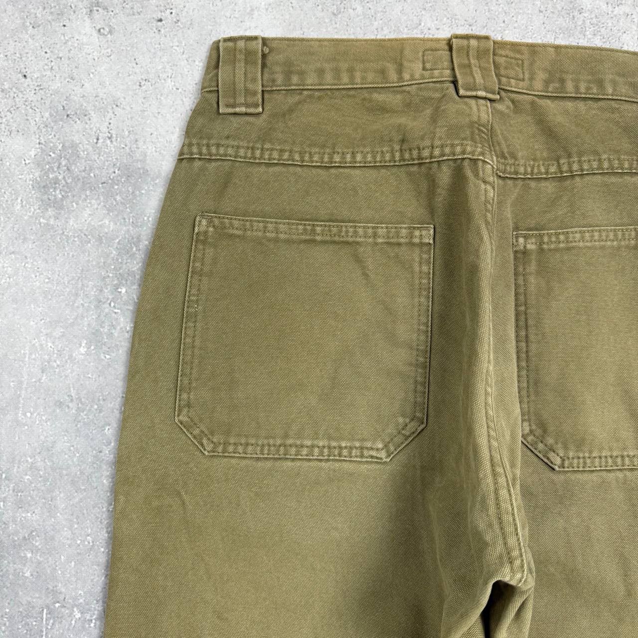 Quiksilver Vintage 2000s Quiksilver Barney Canvas Carpenter Pants Khaki Size US 31 - 18 Thumbnail