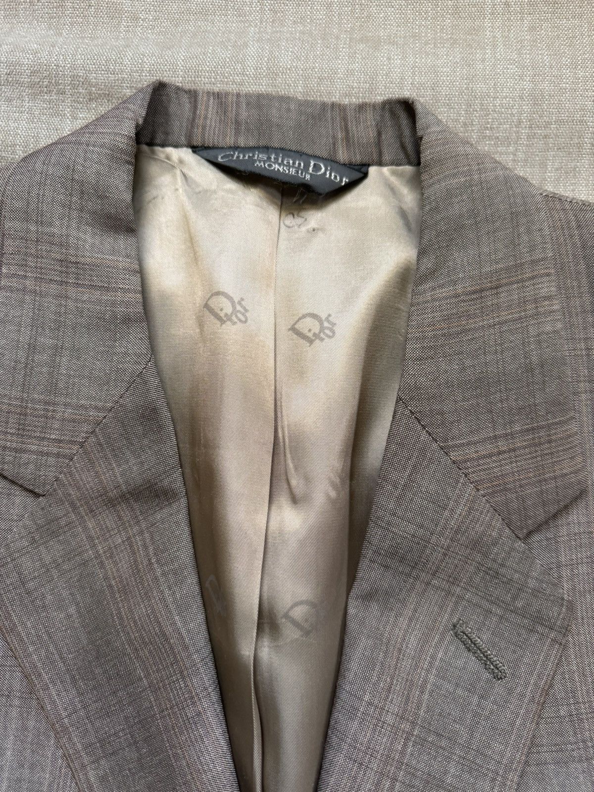 Christian Dior Monsieur Christian Dior Monsieur Prince of Wales Wool Suit Size 40R - 5 Thumbnail