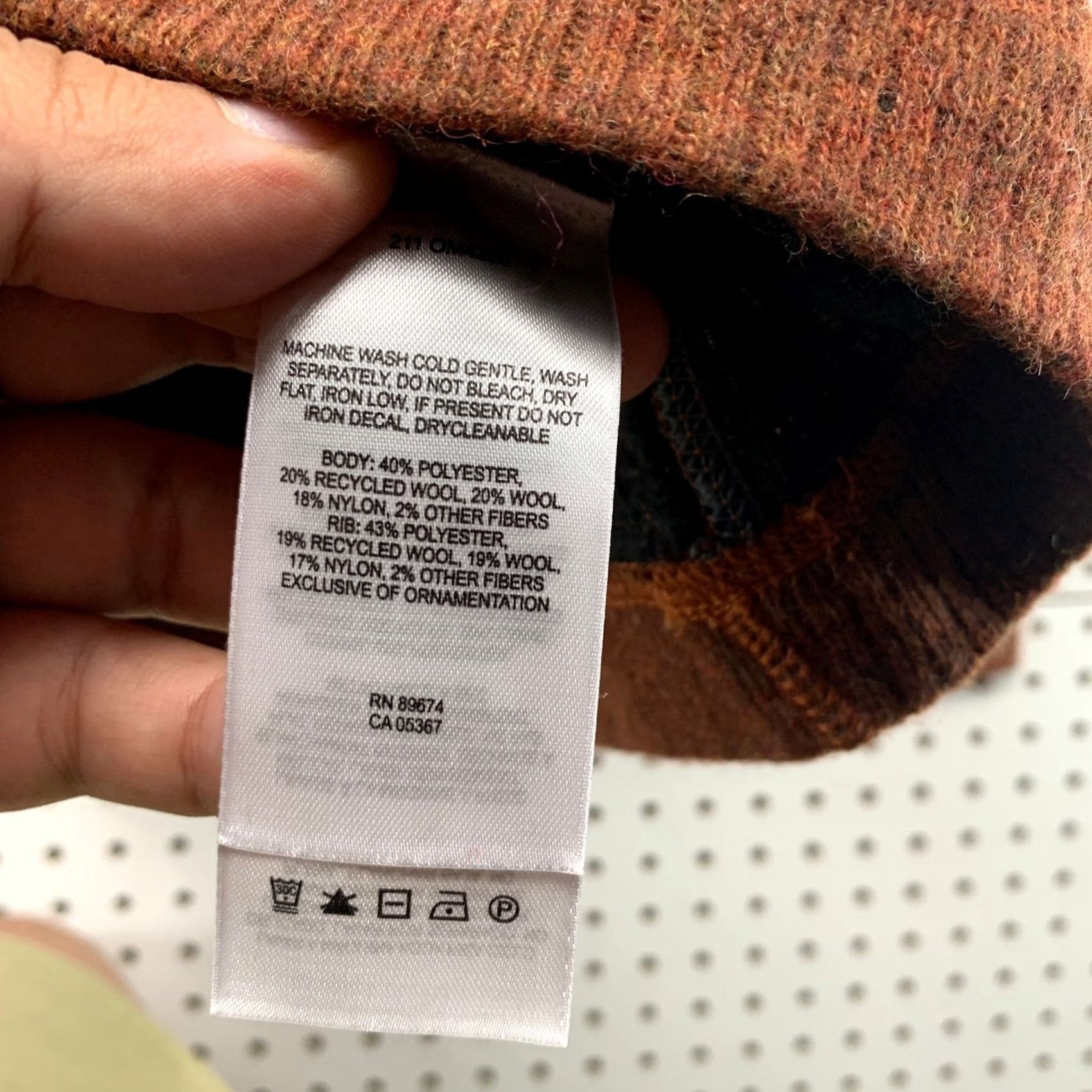 Mountain Hardwear Mountain Hardwear Pullover Mock Neck Quarter Zip Mens L Rust Orange Wool Blend Size US L / EU 52-54 / 3 - 4 Thumbnail