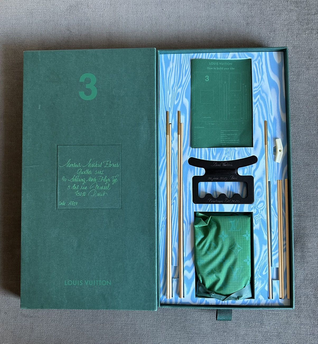 Louis Vuitton Louis Vuitton Virgil Abloh Green Monogram Kite Size ONE SIZE - 3 Thumbnail