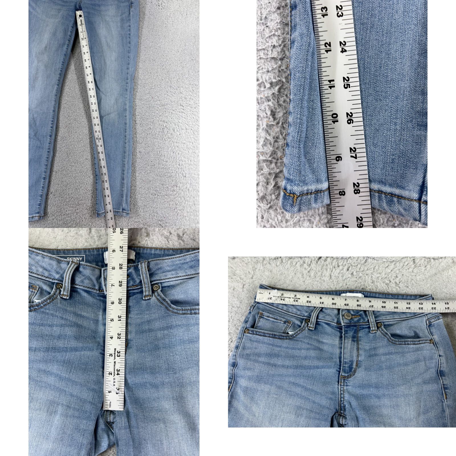 Vintage Sonoma Jeans Womens 4 Blue Denim Bootcut Mid Rise Cotton Blend 26x28 Size 27" / US 4 / IT 40 - 8 Thumbnail