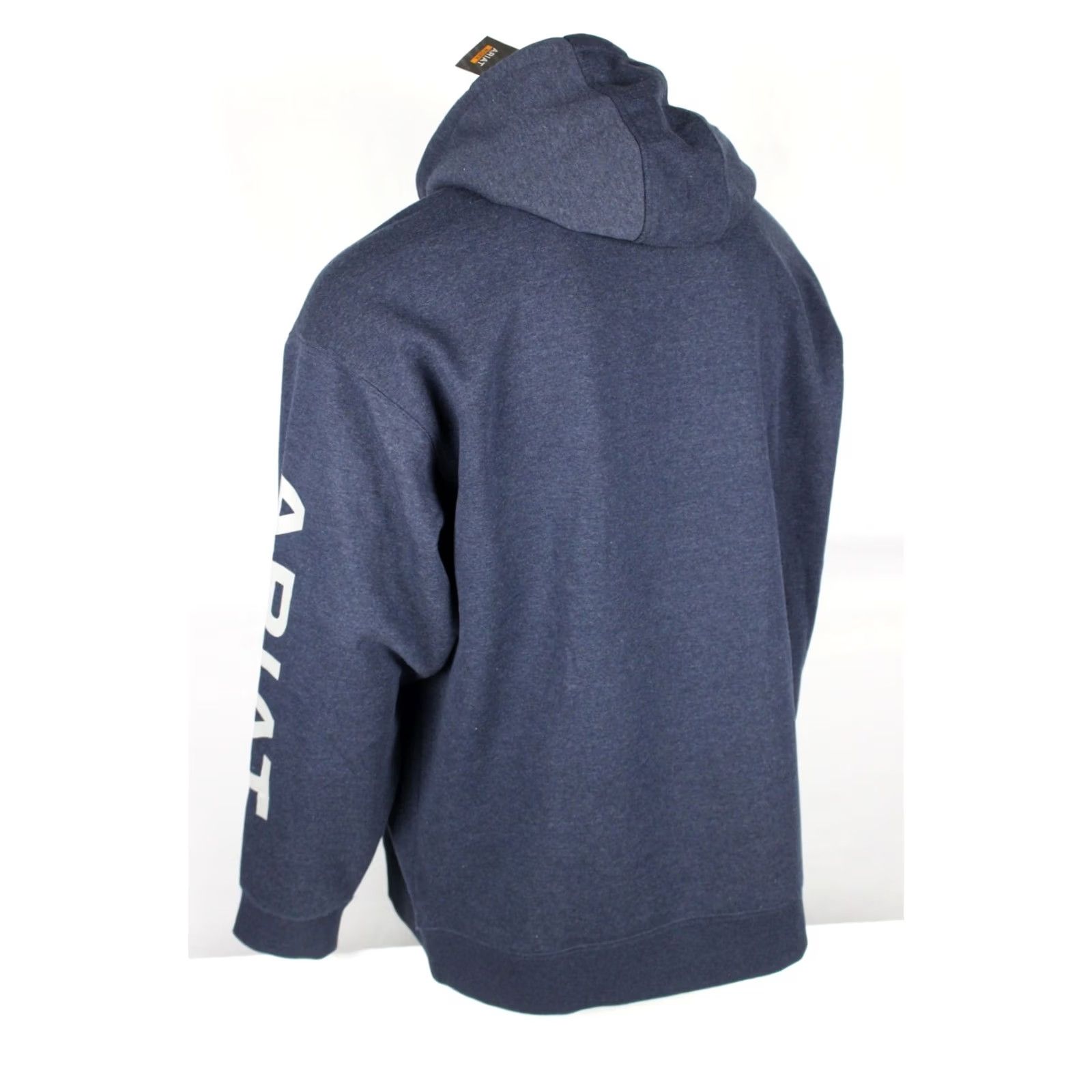 Ariat Ariat Rebar Lightweight Logo Hoodie Sweatshirt XXL Navy Heather Men’s Pullover Long Sleeve Graphic Print Blue Size US XXL / EU 58 / 5 - 2 Thumbnail
