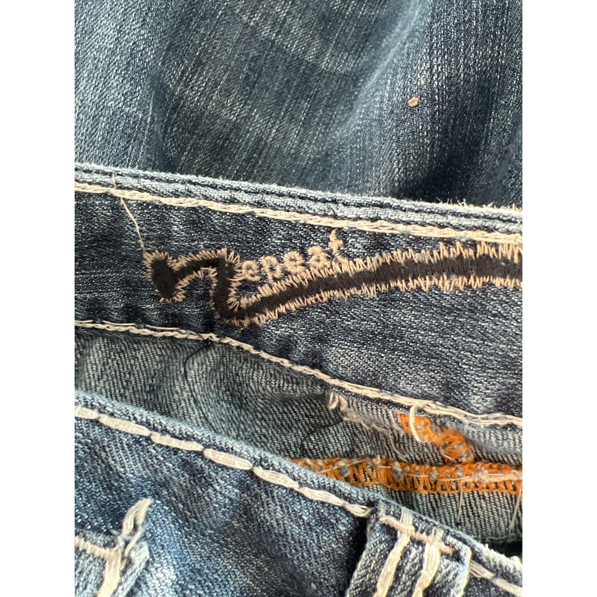 Other Lab of Denim Repeat Jeans Thick Stitching Button Fly Size 36 Size US 36 / EU 52 - 5 Thumbnail