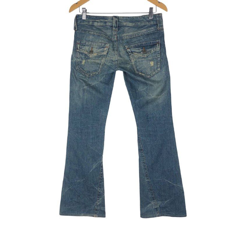 Japanese Brand × Jean Ladies Denim Bootcut B Distressed Jean Size 30" / US 8 / IT 44 - 4 Thumbnail