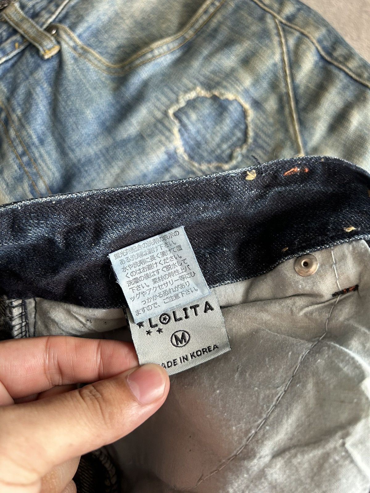 Le Grande Bleu (L.G.B.) Lolita Bondage Washed Jeans Size US 32 / EU 48 - 13 Thumbnail