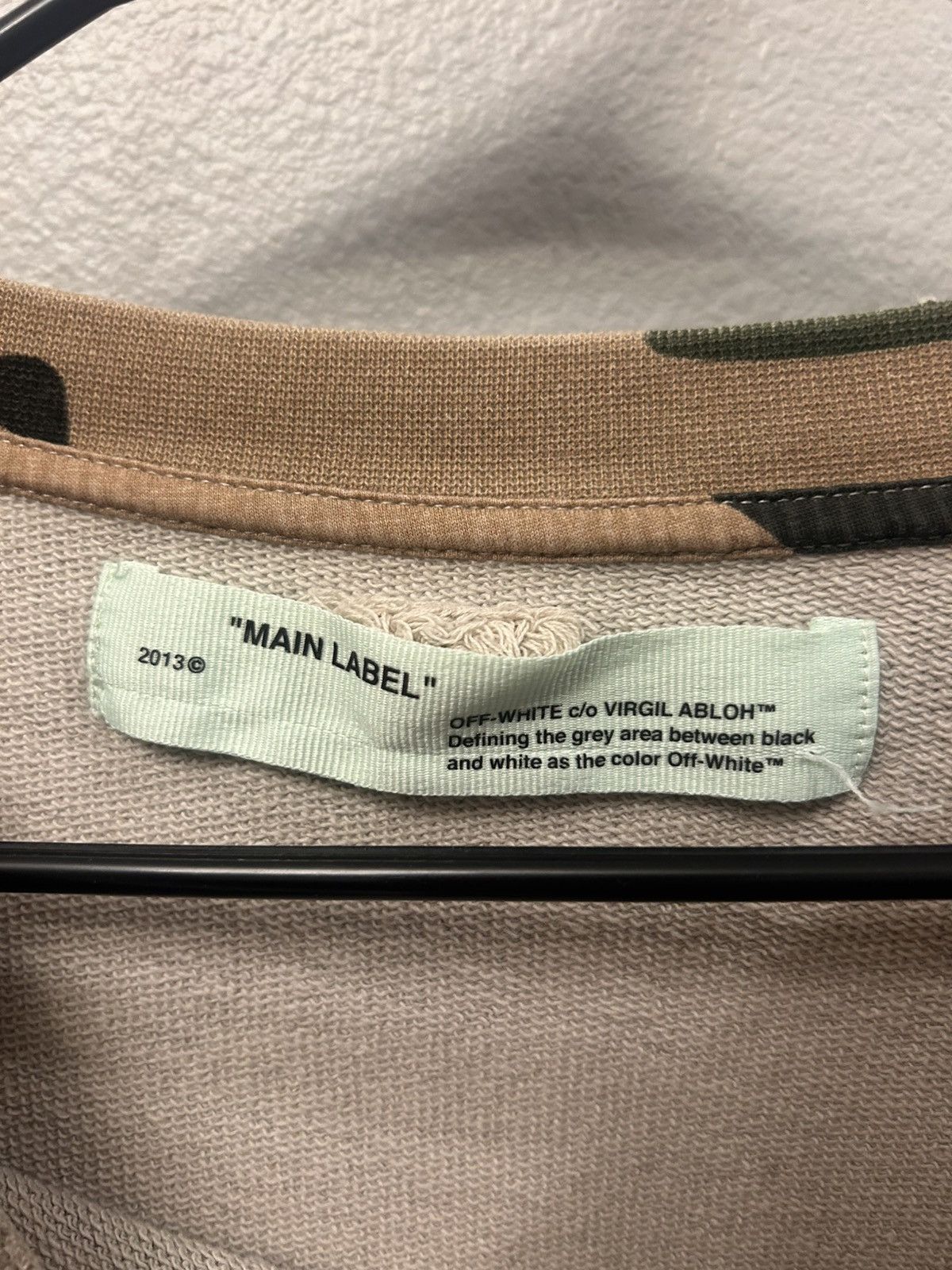 Off-White Off-White Virgil Abloh Camouflage Crewneck Sweatshirt XL Size US XL / EU 56 / 4 - 4 Thumbnail