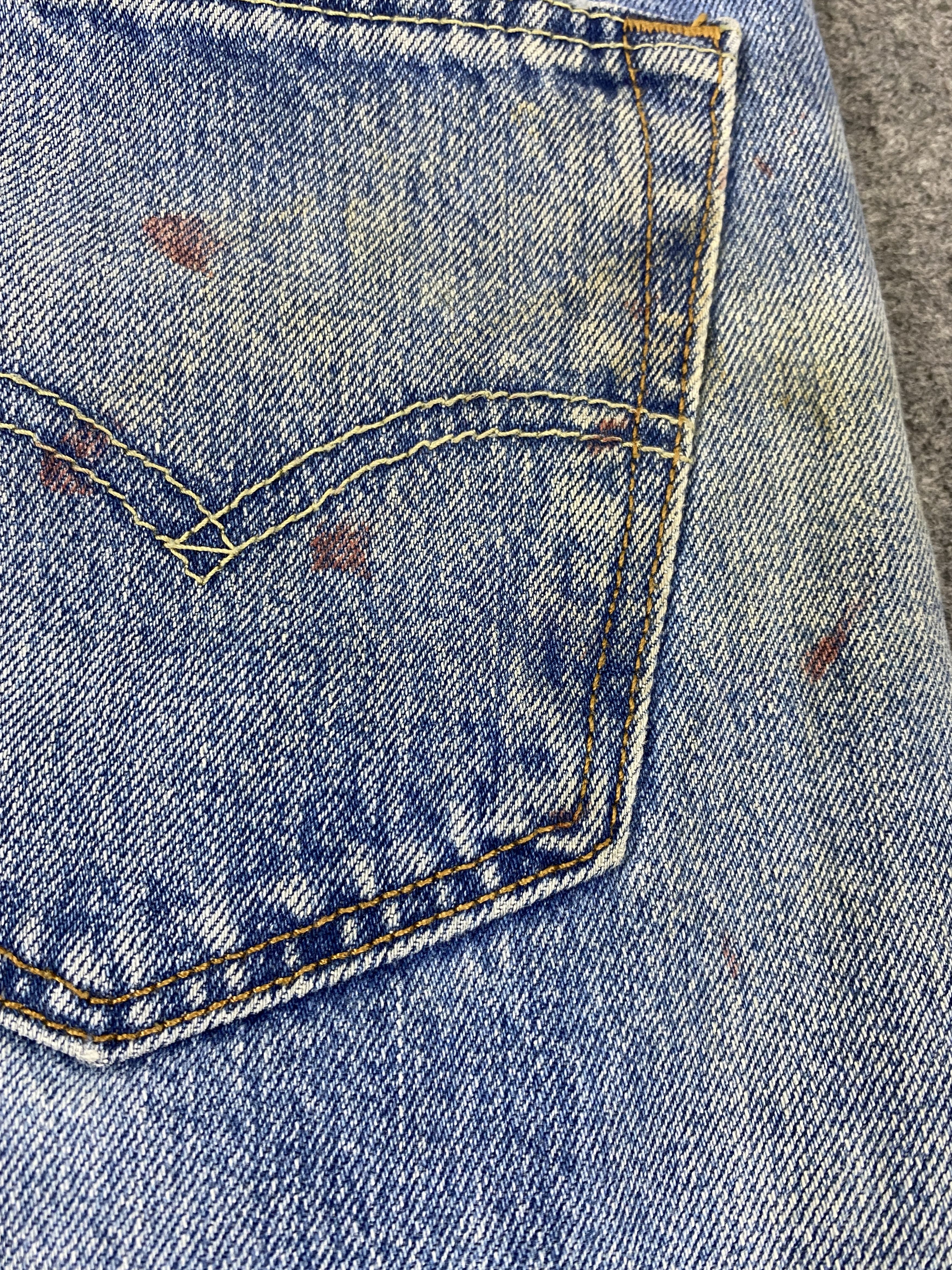 Levi's Dirty Distressed Blue Vintage Levi's 501 32x31.5 -JN2392 Size US 32 / EU 48 - 13 Thumbnail