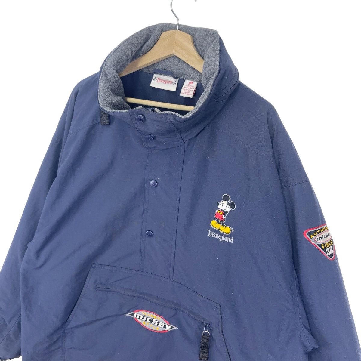 Disney × Mickey Mouse × Vintage 90’s Disneyland Anorak Hoodie Jacket Size US XL / EU 56 / 4 - 2 Thumbnail
