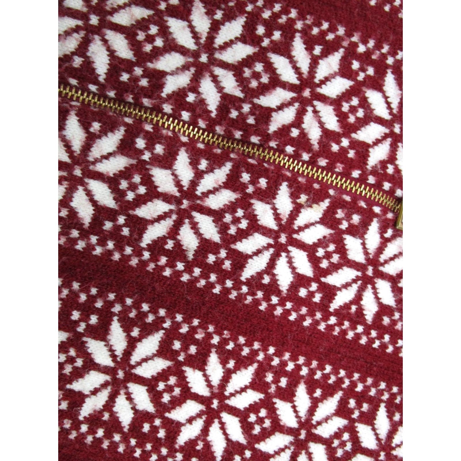 Vintage VINTAGE 80s 90s Redwood Ross Nordic Snowflake Zip Up Cardigan Sweater Size M Red Size US M / EU 48-50 / 2 - 4 Thumbnail
