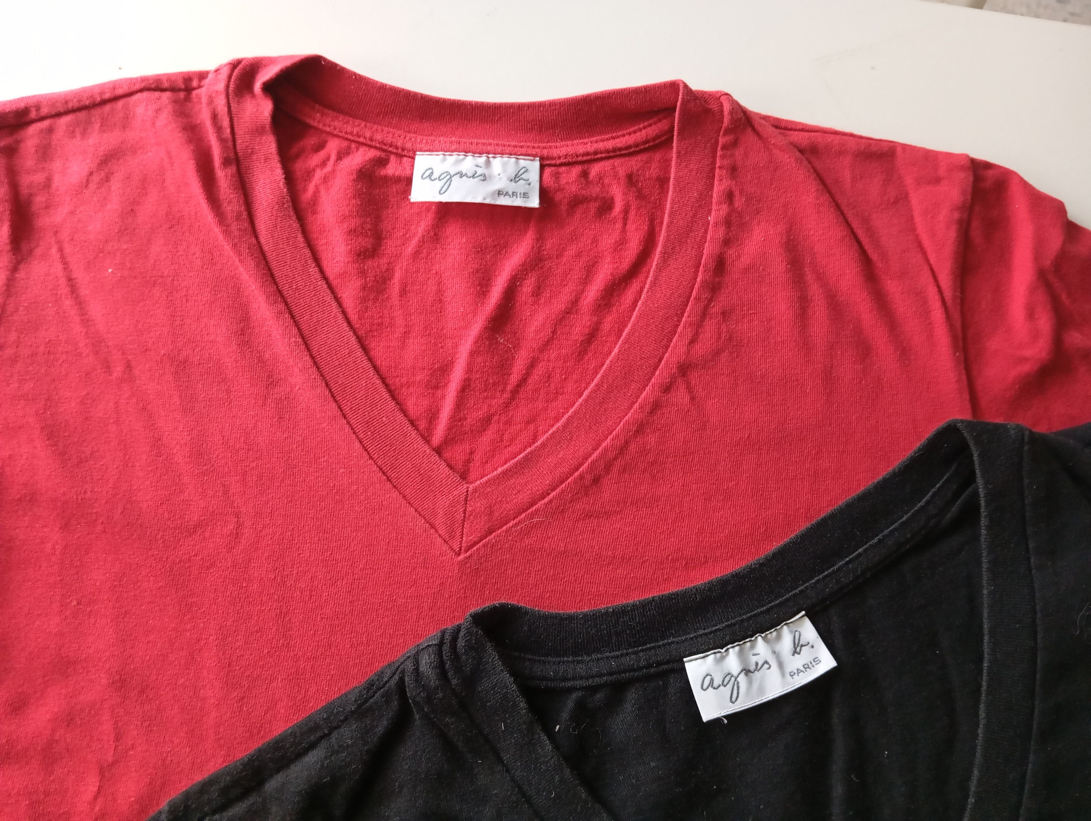 agnes b. 2pcs Agnes B. Crop tshirts 🖤Black & Red ♥️ Size ONE SIZE - 1 Thumbnail