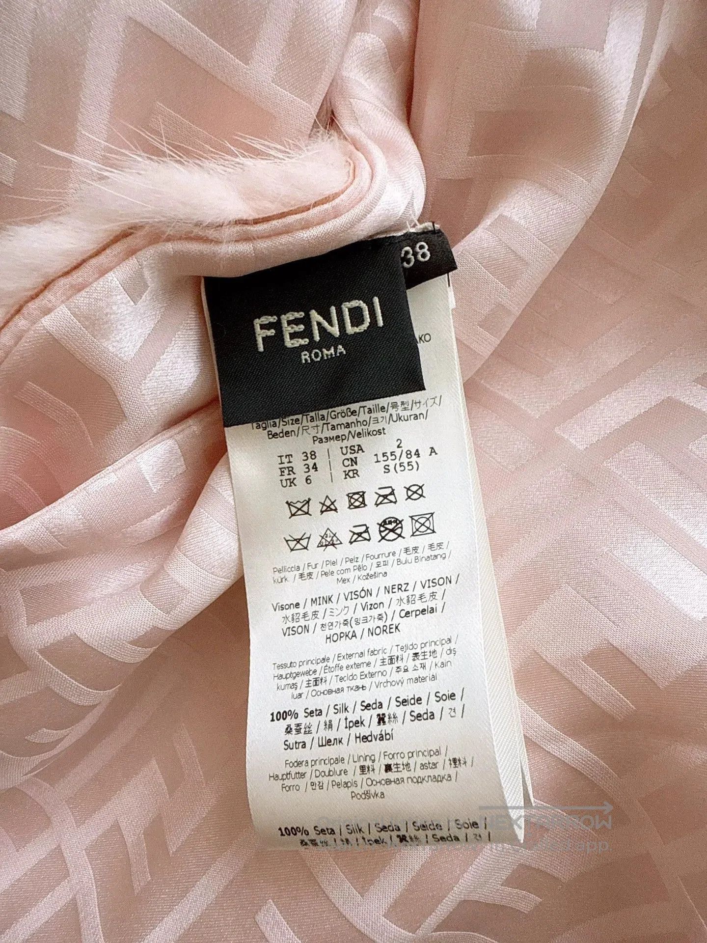 Fendi Fendi Pink Mink Fur Shirt Coat. Size US S / EU 44-46 / 1 - 7 Thumbnail