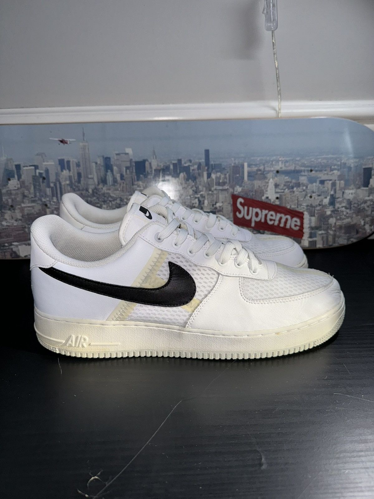 Nike Nike Air Force 1 Low Transparent White Black Pure Platinum Size US 12 / EU 45 - 3 Thumbnail