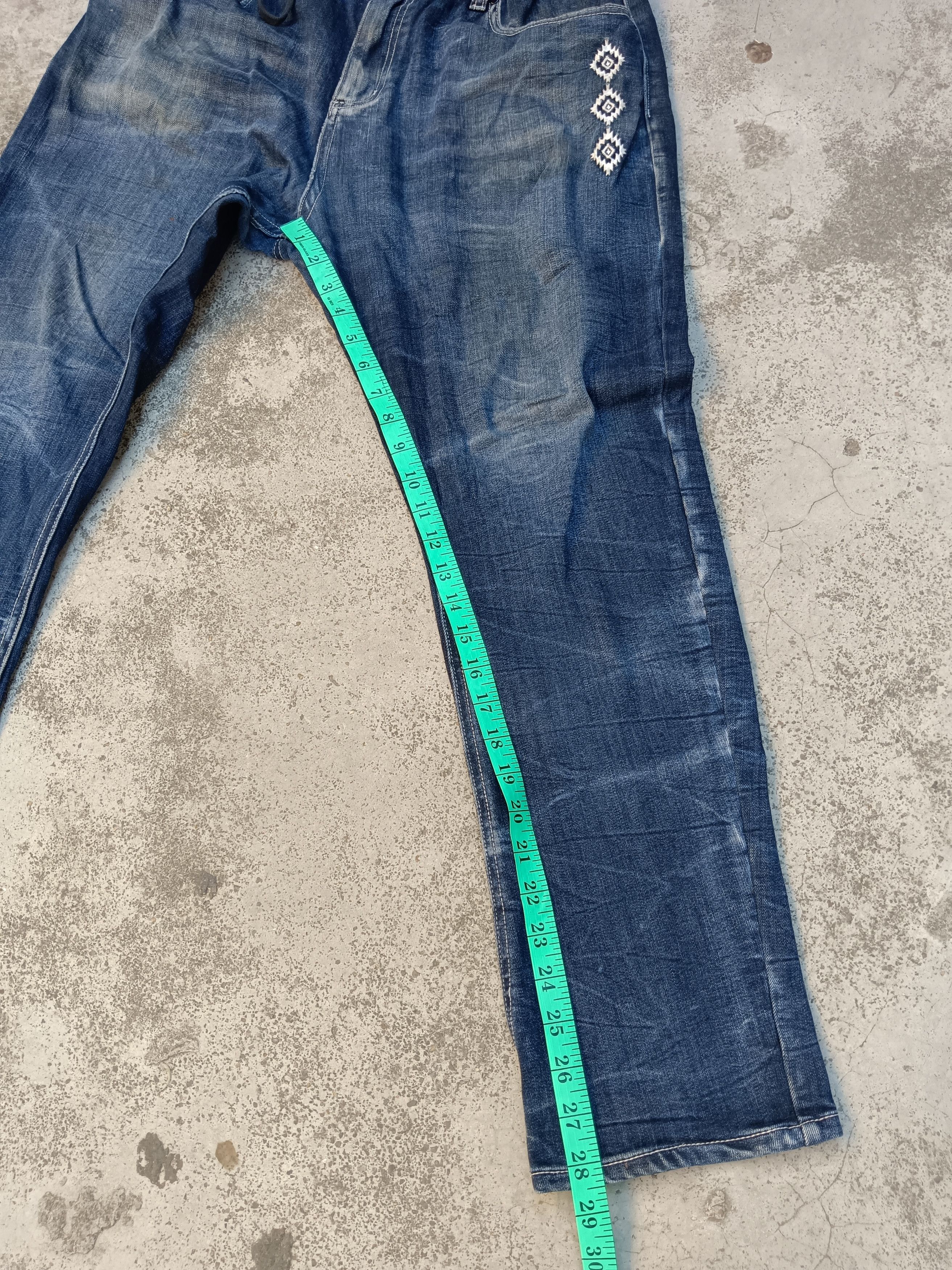 Japanese Brand 🔥Jogger denim 🔥 nice feded Size US 34 / EU 50 - 4 Thumbnail