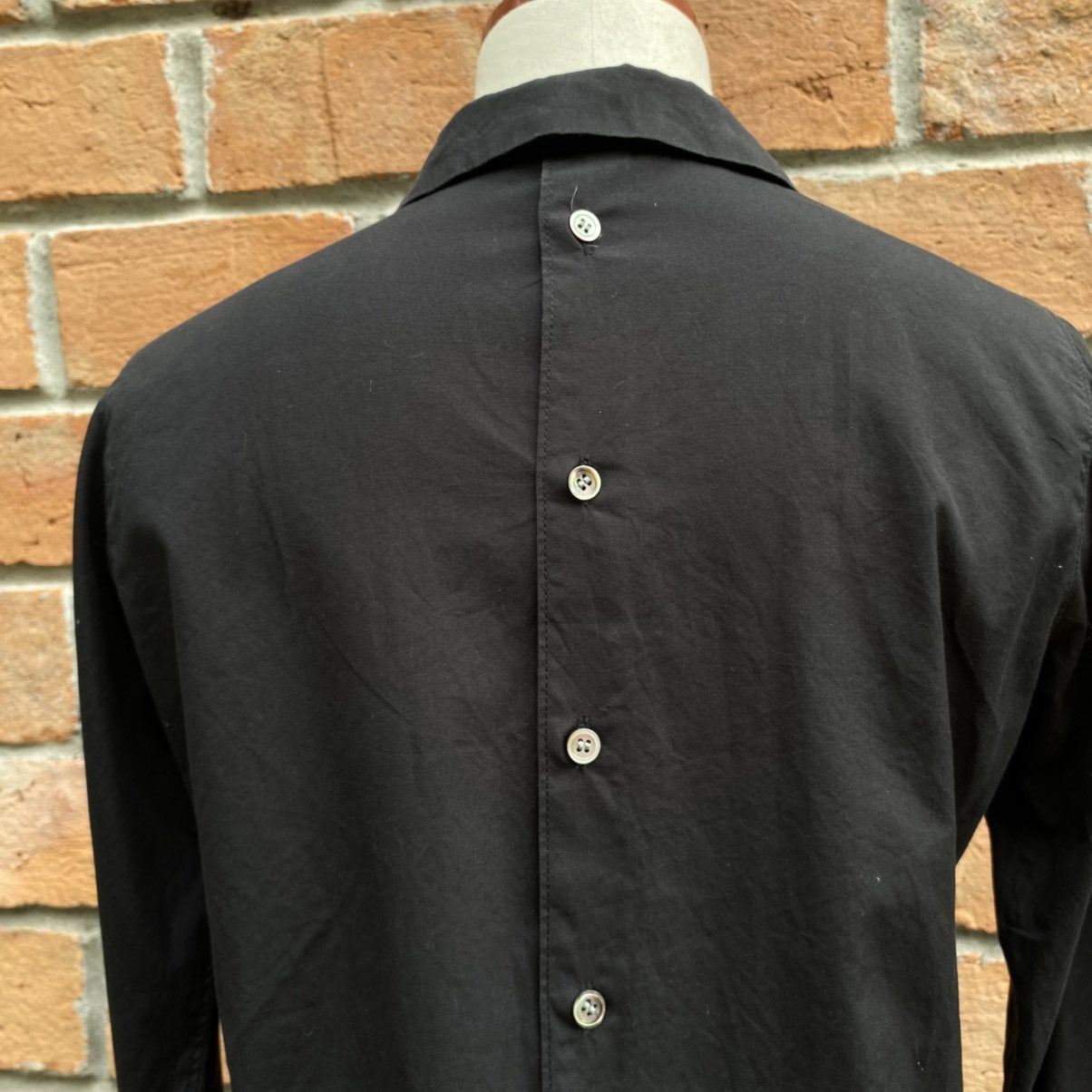 Japanese Brand A/T ATSURO TAYAMA Black Long Sleeve Shirt Size M / US 6-8 / IT 42-44 - 6 Thumbnail