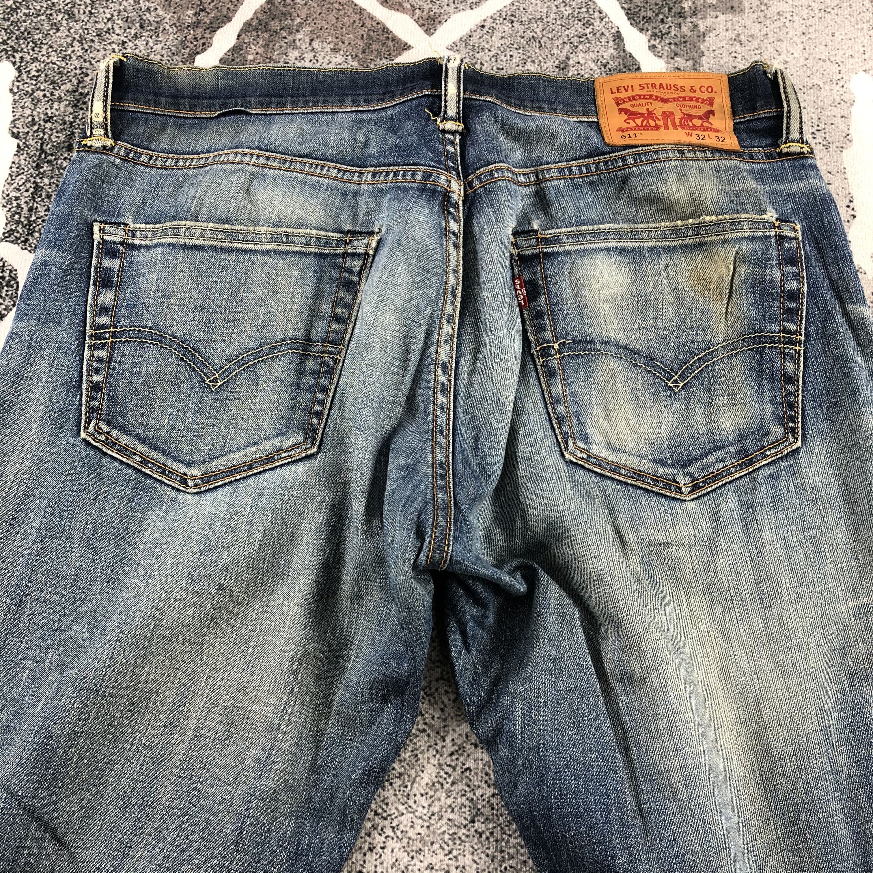 Levi's Vintage Levis 511 Jeans Rusty Wash Denim KJ855 Size US 32 / EU 48 - 4 Thumbnail