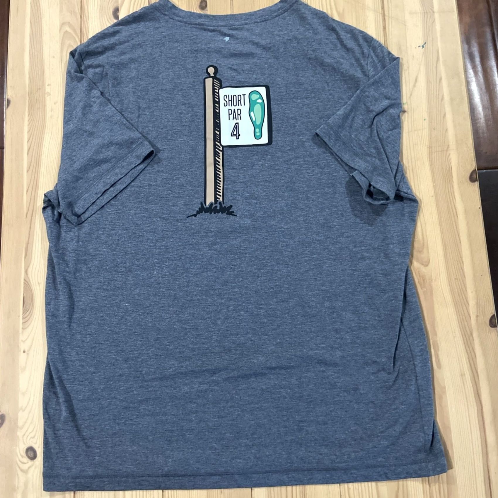 Vintage 1764 Signature Blue Mens Large Shirt Par 4 Golf Shirt Funny T-Shirt Cotton Short Sleeve Round Neck All Seasons Golf PGA Quail Hollow Vintage No Size US L / EU 52-54 / 3 - 7 Thumbnail