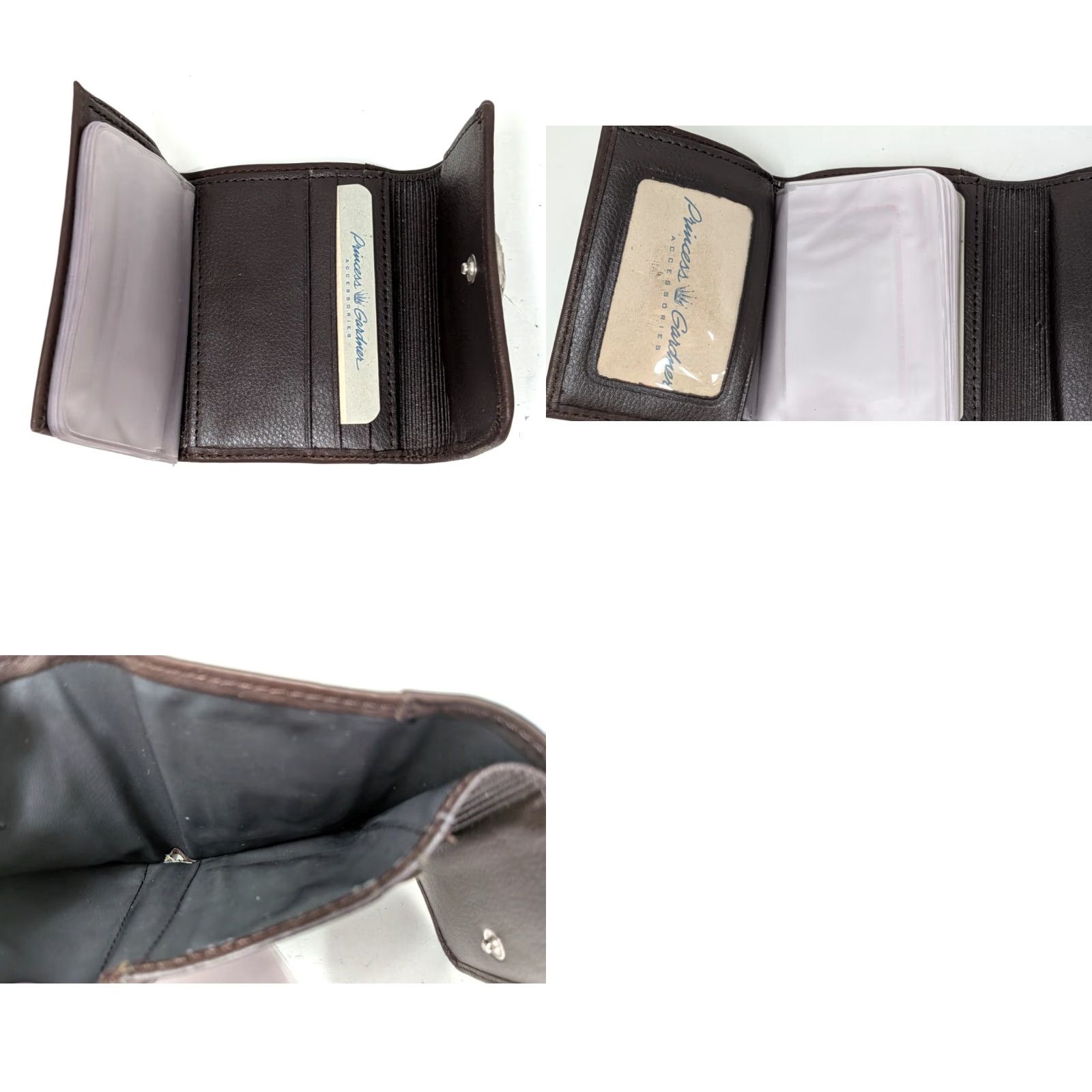 Vintage VINTAGE Princess Gardner Genuine Leather Brown ID Credit Card Coin Purse Wallet Mens Womens Girls Boys per item Size ONE SIZE - 8 Thumbnail