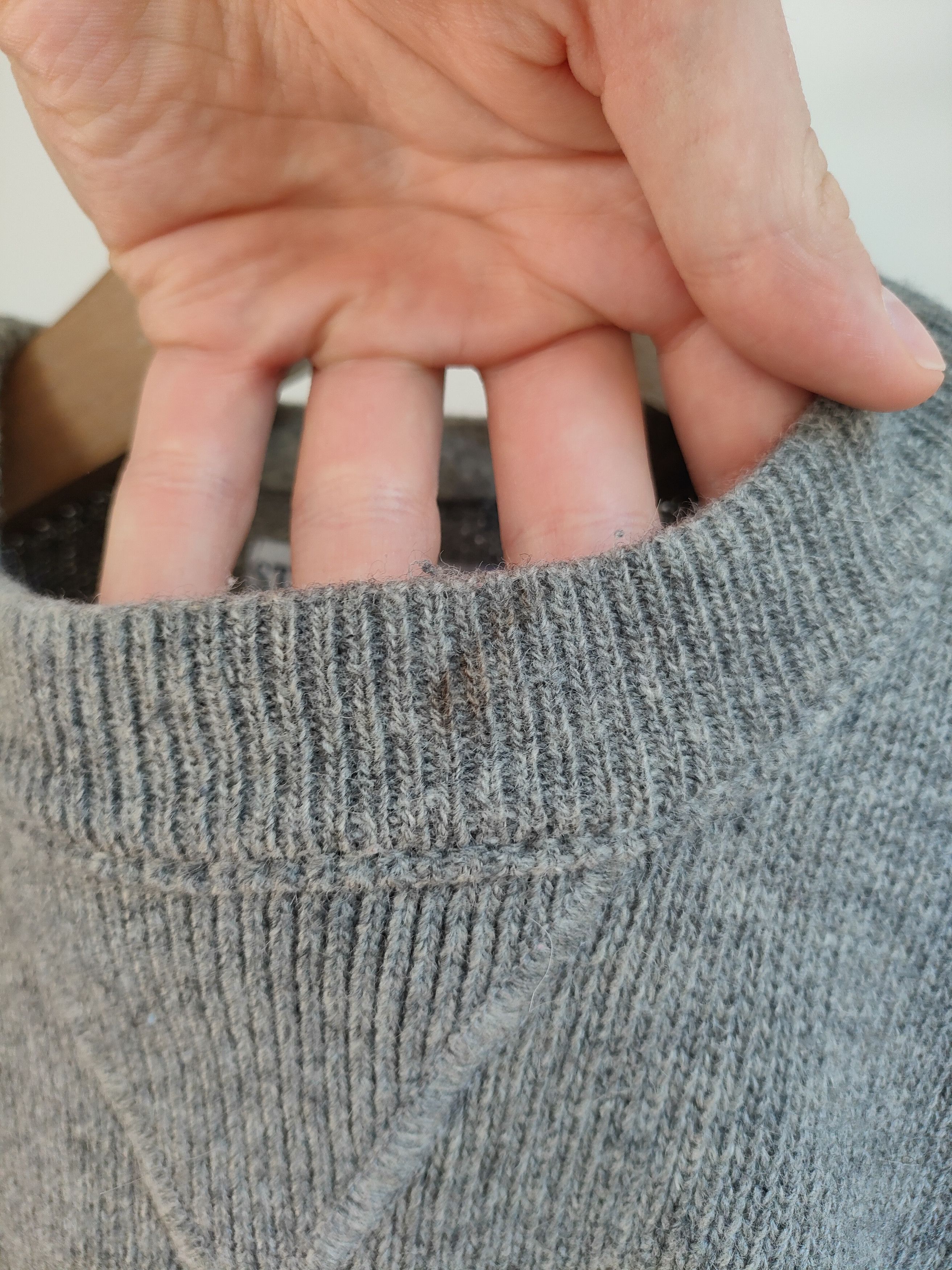 Stone Island A/W 2008 Stone Island grey wool nylon sweater Size US L / EU 52-54 / 3 - 4 Thumbnail