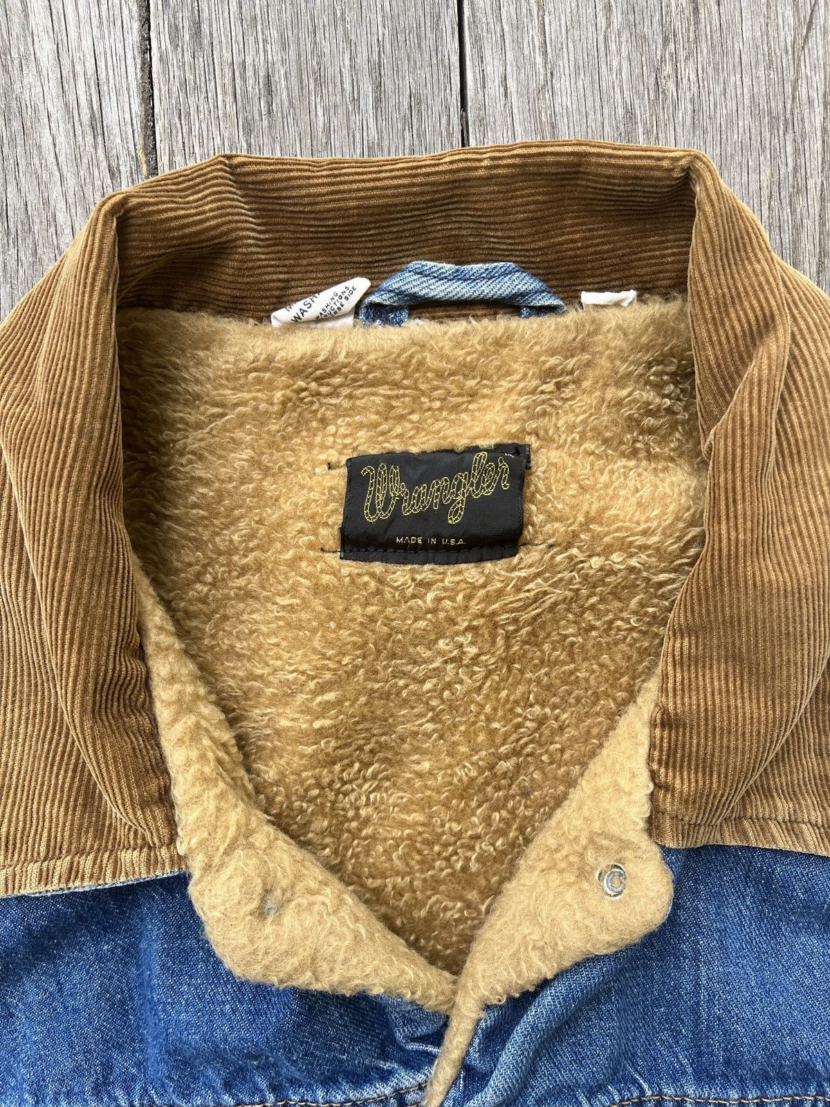 Wrangler 1970’s Wrangler Fleece-Lined Denim Work Jacket Size US M / EU 48-50 / 2 - 2 Thumbnail