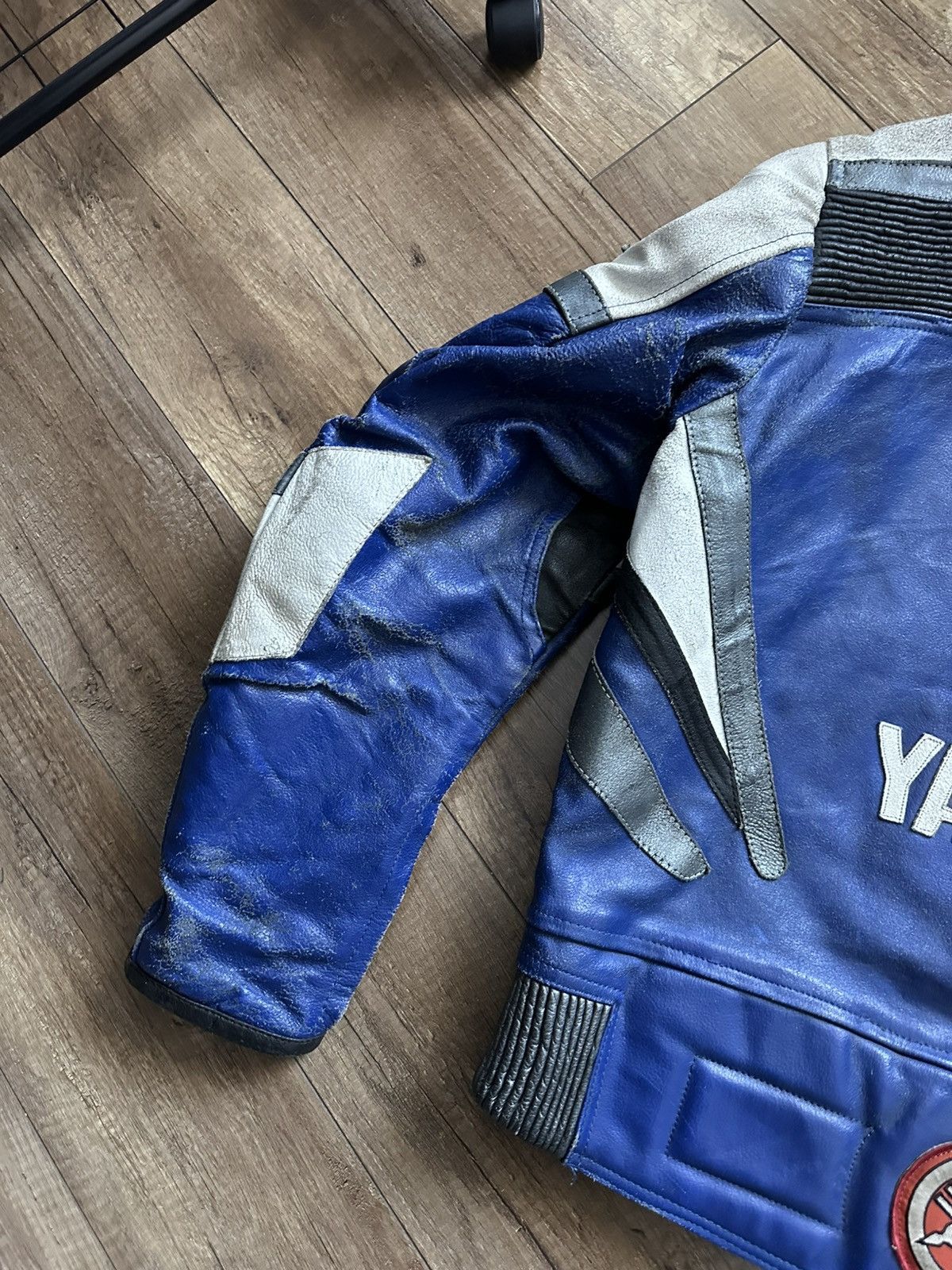 Yamaha Yamaha Leather Vintage Racing Moto Jacket Distressed 90s Size US XL / EU 56 / 4 - 10 Thumbnail