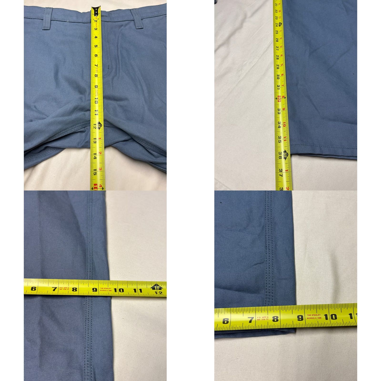 Vintage Edgevale North Coast Pants Mens W38 L36 Blue Gray Cotton Canvas Chino 5-Pocket Straight Regular Vintage No Size US 38 / EU 54 - 8 Thumbnail