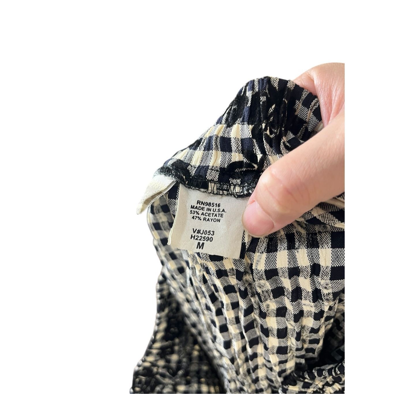 Coldwater Creek Vintage Coldwater Creek Black Cream Houndstooth Floral Print Size 34" / US 12 / IT 48 - 8 Thumbnail