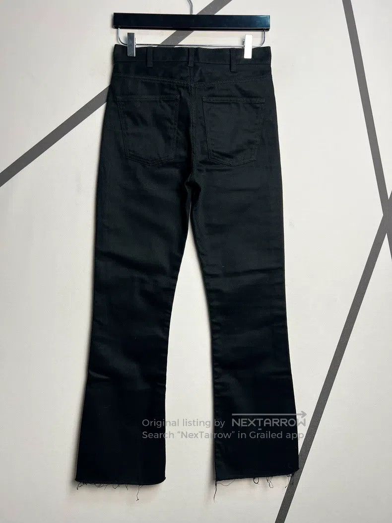 Celine CELINE Black Frayed Flared Jeans Size US 27 - 2 Thumbnail