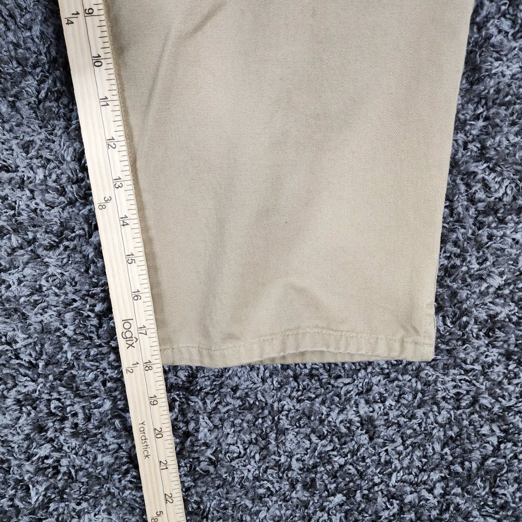 Ralph Lauren VINTAGE Lauren Ralph Lauren Womens Capri Pants Size 14 Petite Beige Cotton Midcalf Size ONE SIZE - 5 Thumbnail