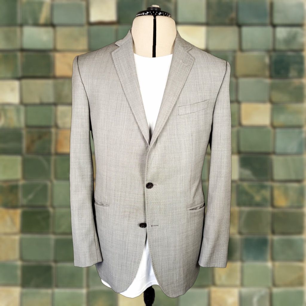 Ted Baker VINTAGE Ted Baker London Endurance Gray Blazer Sport Coat Jacket Mens 42L Size 42R - 1 Thumbnail